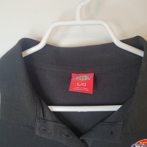 Dickies Black & White Collar Crop Shirt - Picture 4 of 4